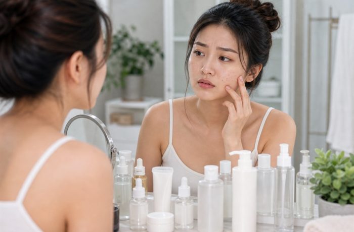 Vì sao da bị bí và nổi mụn khi skincare quá nhiều bước?