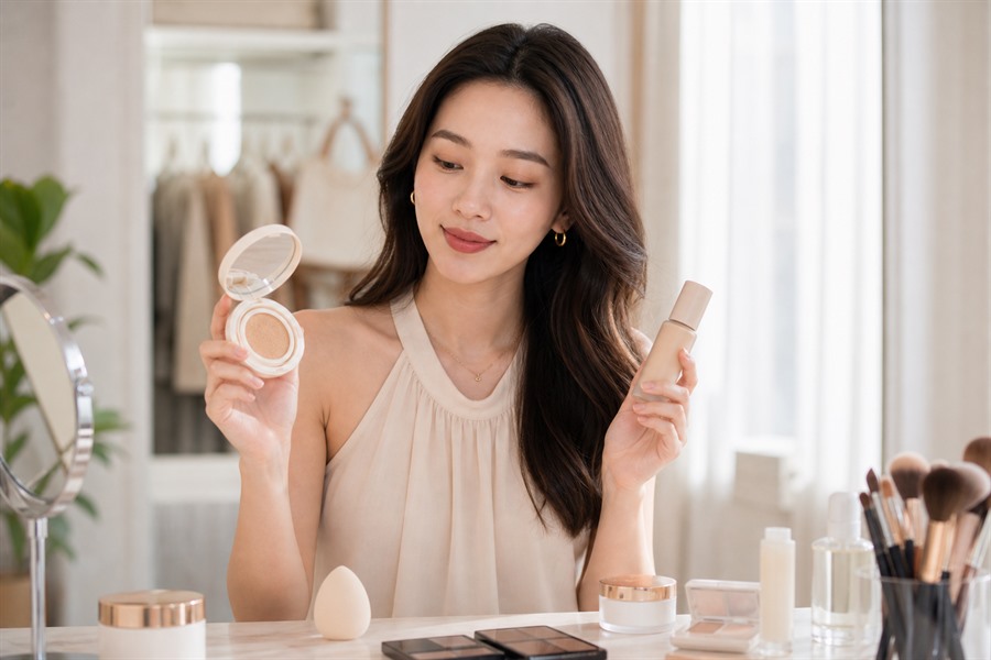 Cushion và kem nền khác nhau như thế nào?